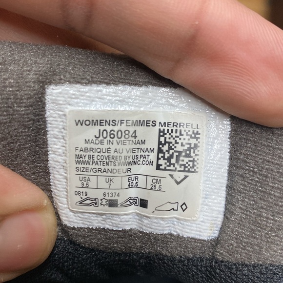 Merrell Moab 2 Falcon Vent Hiking Sneakers “Gray Light Blue” - Picture 16 of 16